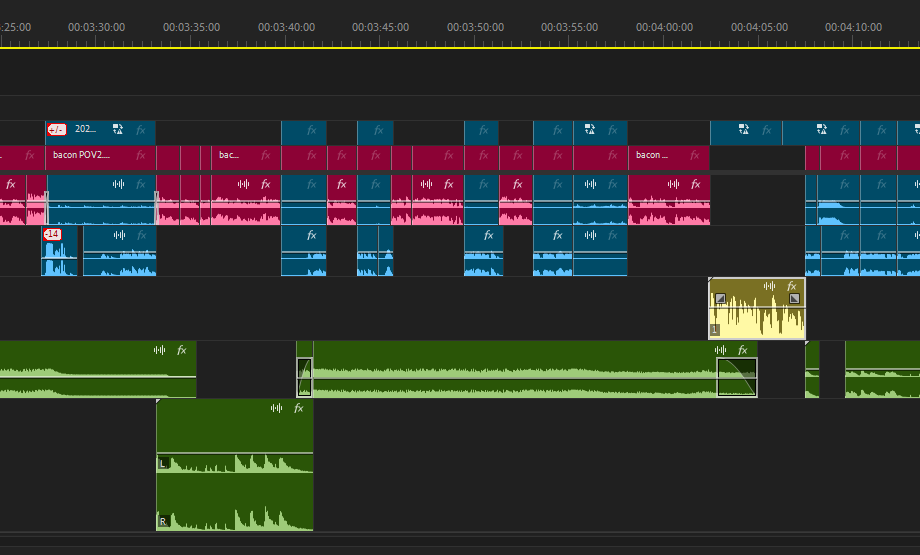 A screenshot of a Premiere Pro timeline.